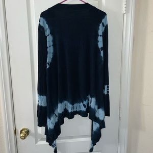 Blue tie dye cardigan